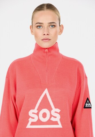 SOS Athletic Sweater 'Tignes' in Pink