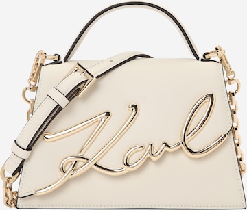 Borsa a mano di Karl Lagerfeld in bianco: frontale