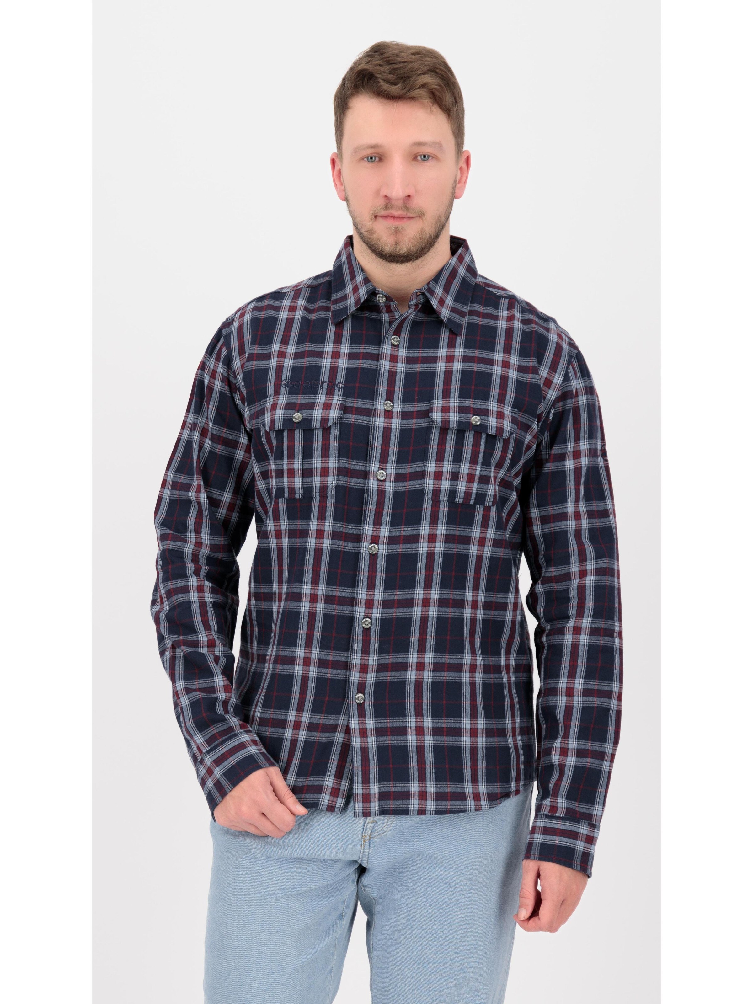 deproc Regular Fit Hemd 'DENVER CTTN MEN' in Blau: Vorderseite