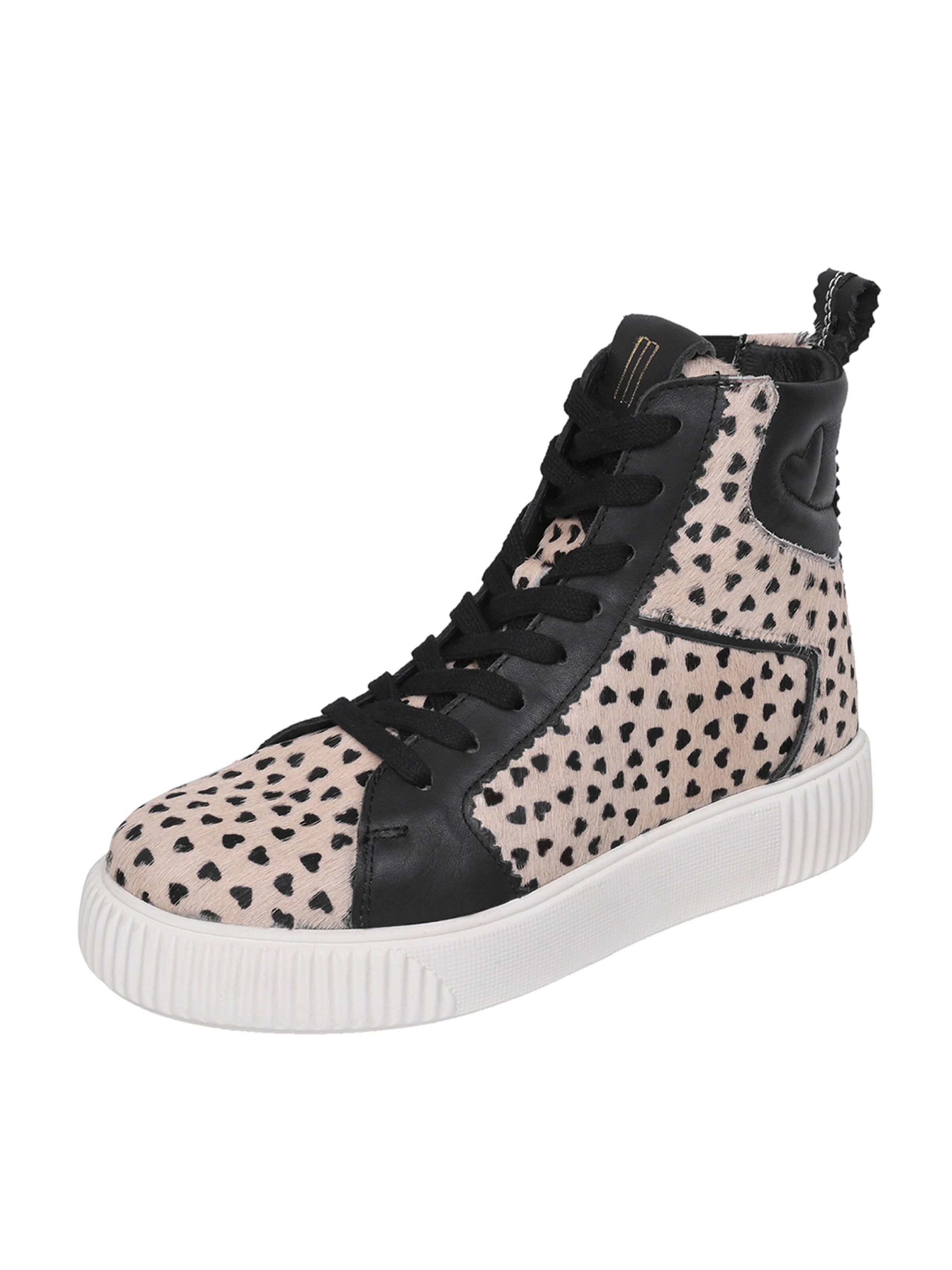 Crickit Sneakers hoog 'NIMA' in Zwart: voorkant