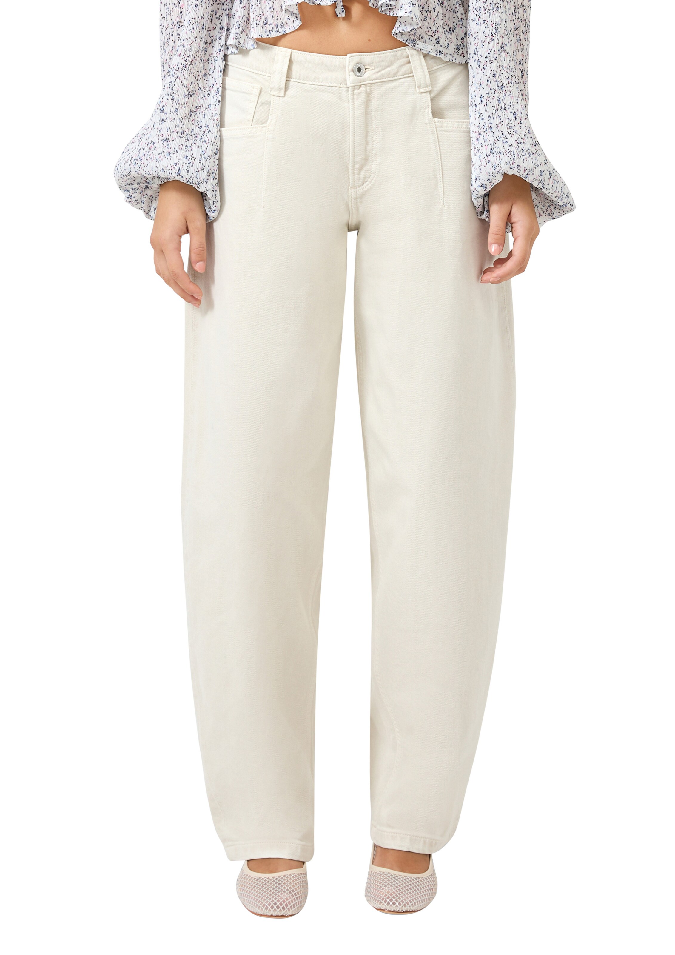 QS Regular Jeans in Beige