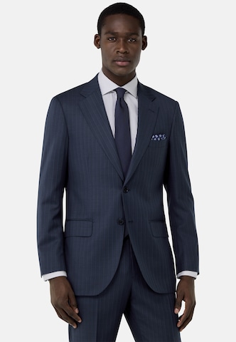 Boggi Milano Regular Fit Business-Sakko in Blau: Vorderseite