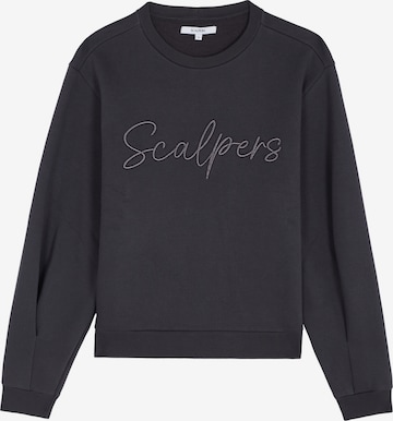 Sweat-shirt Scalpers en noir : devant