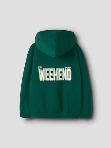 NAME IT Sweatshirt 'NKMLELAND' in Grün