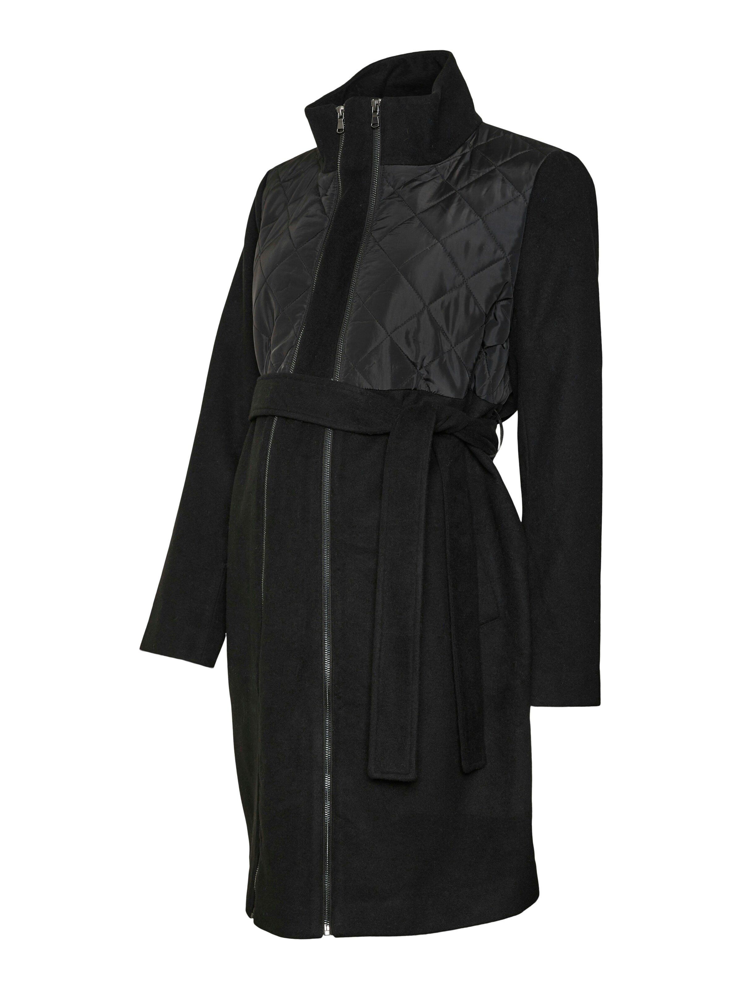 fekete MAMALICIOUS Átmeneti kabátok 'MLVilma', Termék nézet