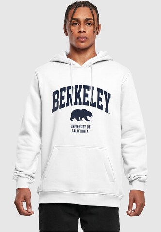 Merchcode Sweatshirt 'Berkeley University - Bear' in White: front