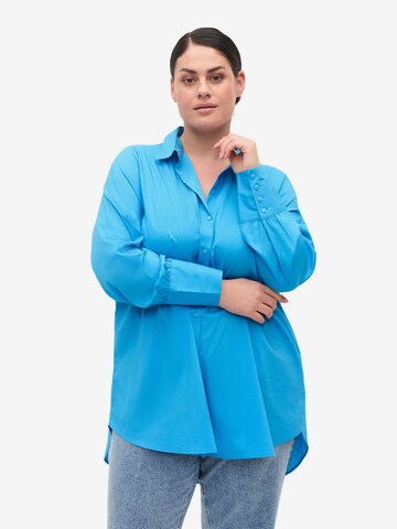 Zizzi Blouse 'Cajosie' in Blue: front