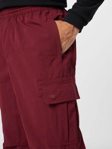 ADIDAS ORIGINALS Regular Cargo Pants 'Premium Essentials ' in Red
