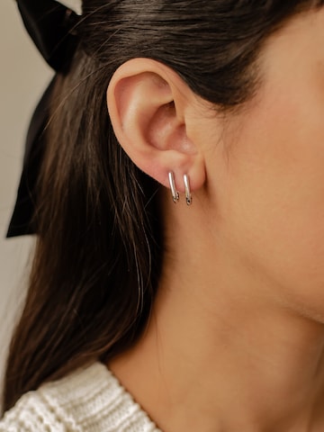 Hey Happiness Oorbellen 'Ellipse' in Zilver