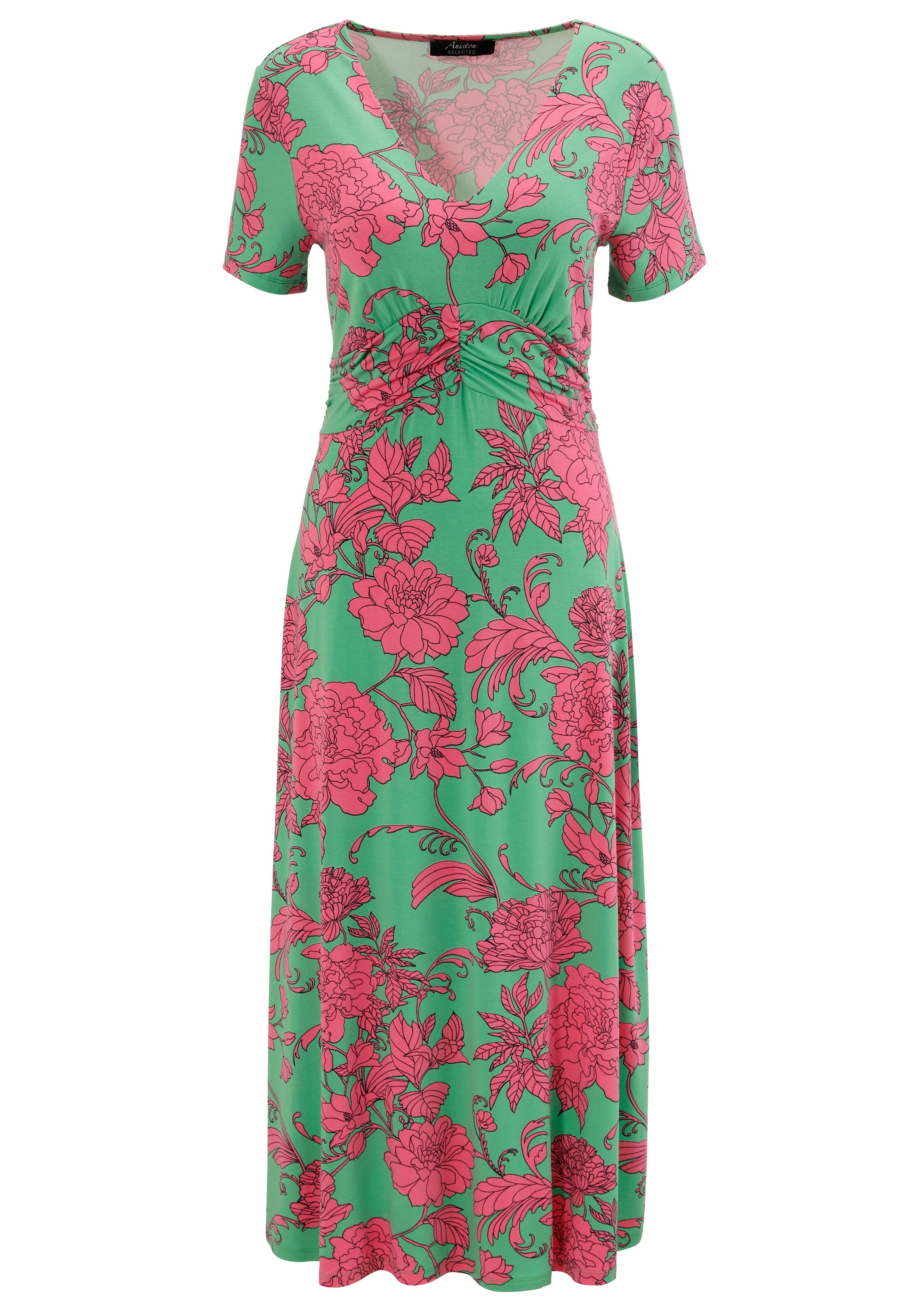 Aniston SELECTED Summer Dress in Green: front