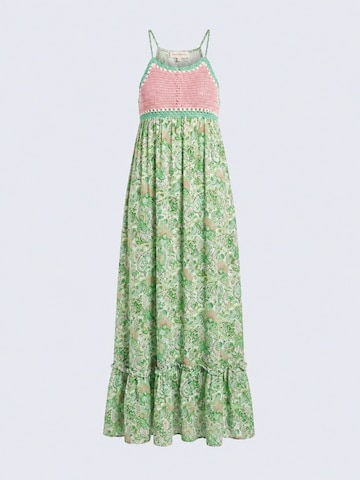Miss June - Vestido 'Robe Longue Sorbet' en verde: frente