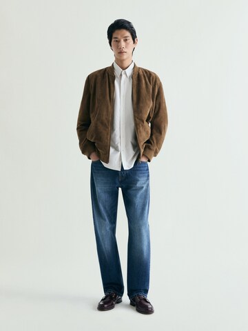 Scalpers Regular fit Button Up Shirt in Beige: front