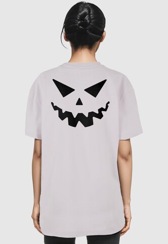 Merchcode T-Shirt 'Halloween - Are You Scared' in Lila: Vorderseite