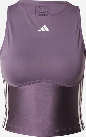 Sport top 'Hyperglam' de la ADIDAS PERFORMANCE pe mov: față