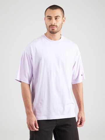 T-Shirt Champion Authentic Athletic Apparel en violet : devant