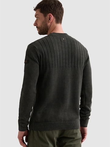 PME Legend Trui 'Pullover with garment-dye wash and stone-washed look' in Grijs
