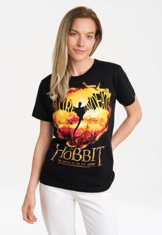 LOGOSHIRT Shirt 'Hobbit - I Am Fire I Am Death' in Mixed colors: front