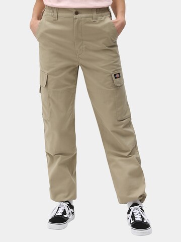 DICKIES Regular Cargobyxa 'Hooper Bay' i beige: framsida