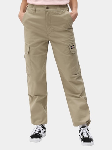 DICKIES Regular Cargobroek 'Hooper Bay' in Beige: voorkant