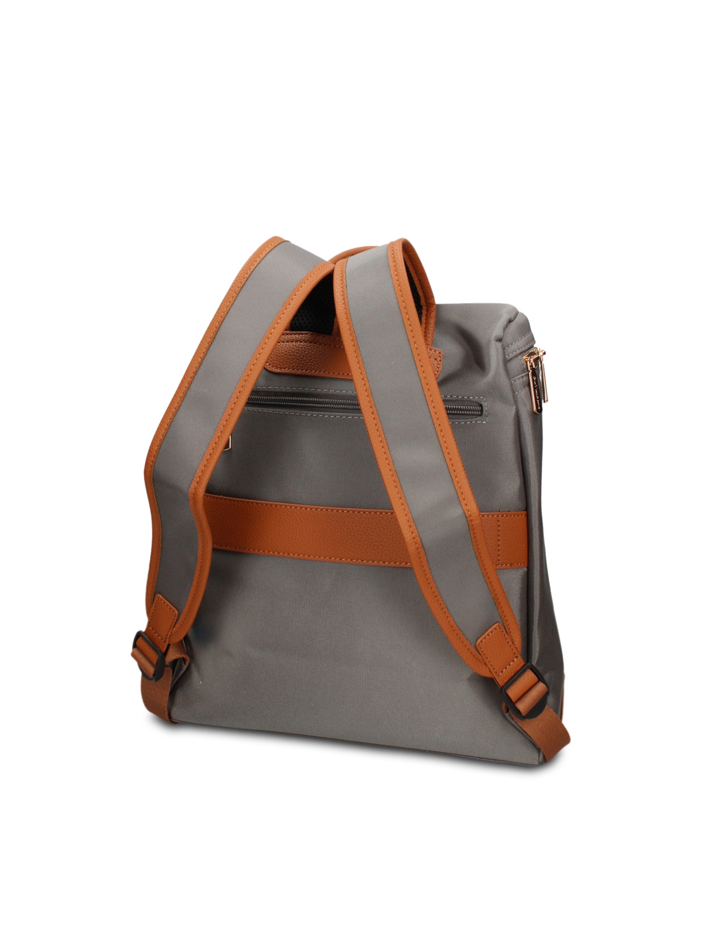 Zaino 'Zaino Vegan Leather Gianmarco Venturi - e con Zip' di GianMarco Venturi in grigio