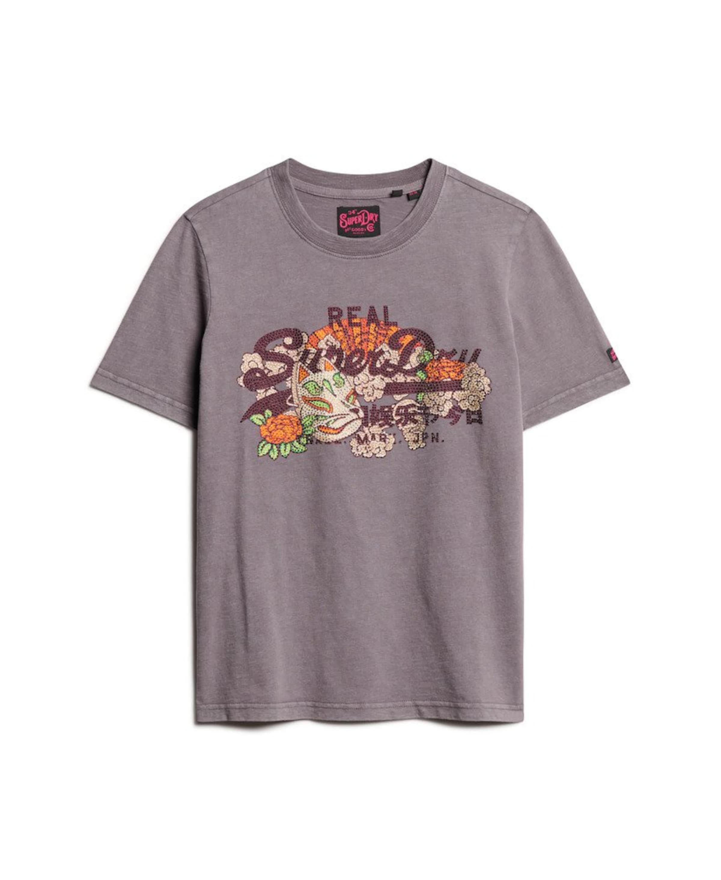 Superdry Shirt 'Tokyo' in Grey: front