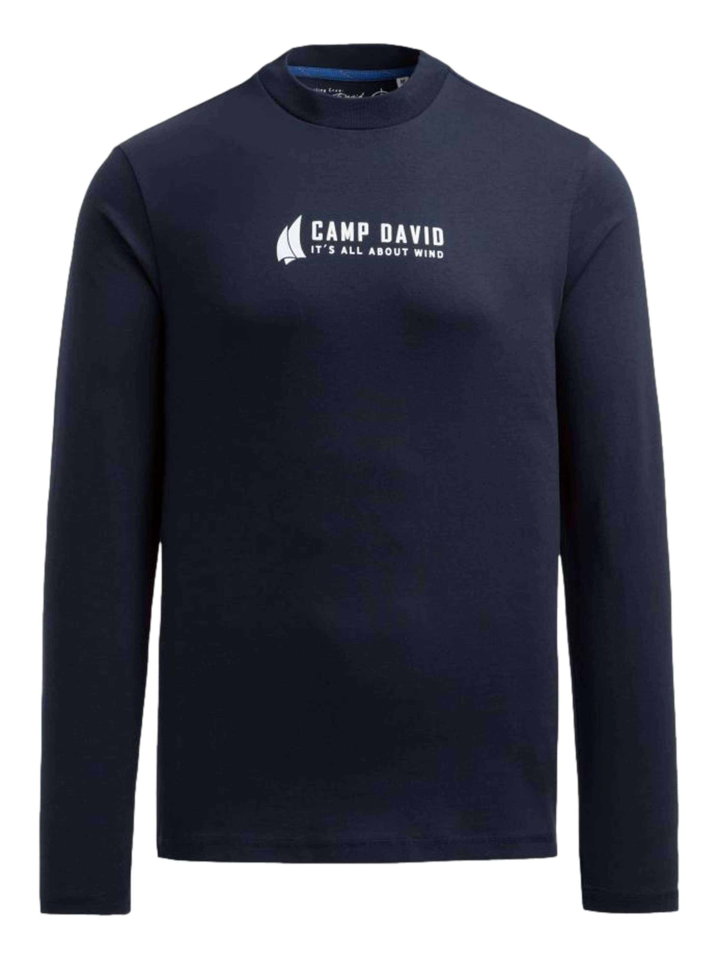 T-Shirt CAMP DAVID en bleu : devant