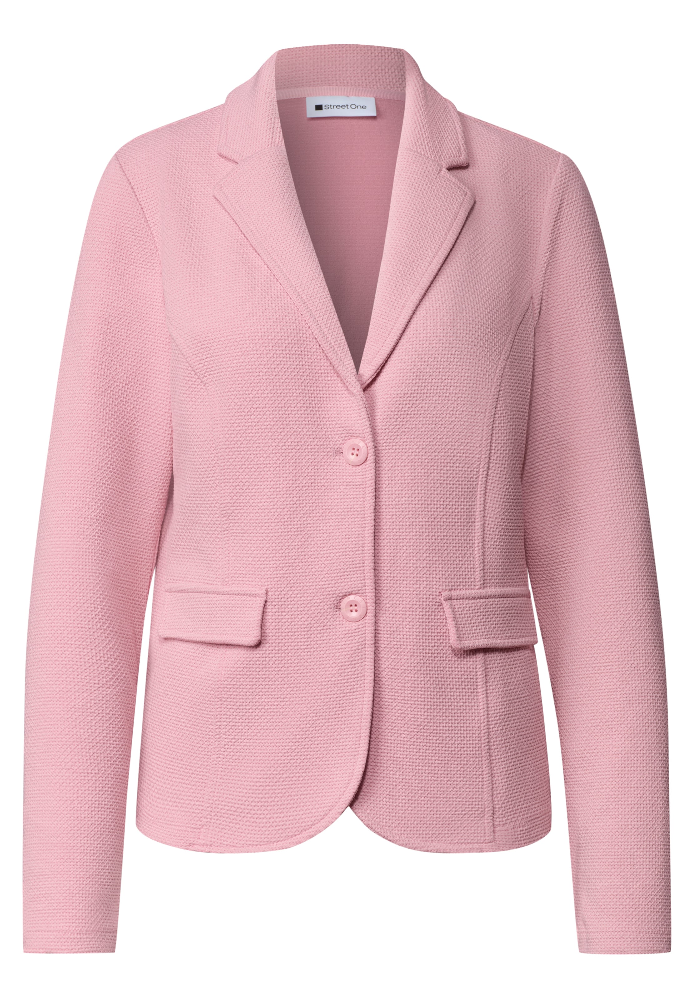 STREET ONE Basic Blazer mit Struktur in Pink: Vorderseite