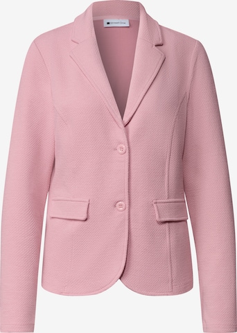 STREET ONE Basic Blazer mit Struktur in Pink: Vorderseite