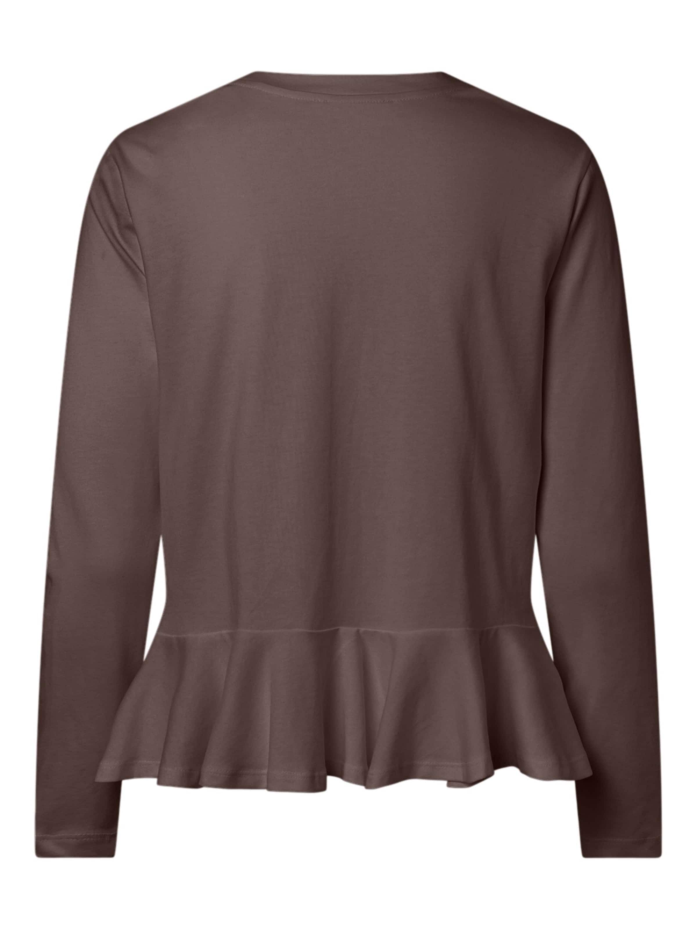 Maglietta 'PCDANILLA PEPLUM' di PIECES in marrone