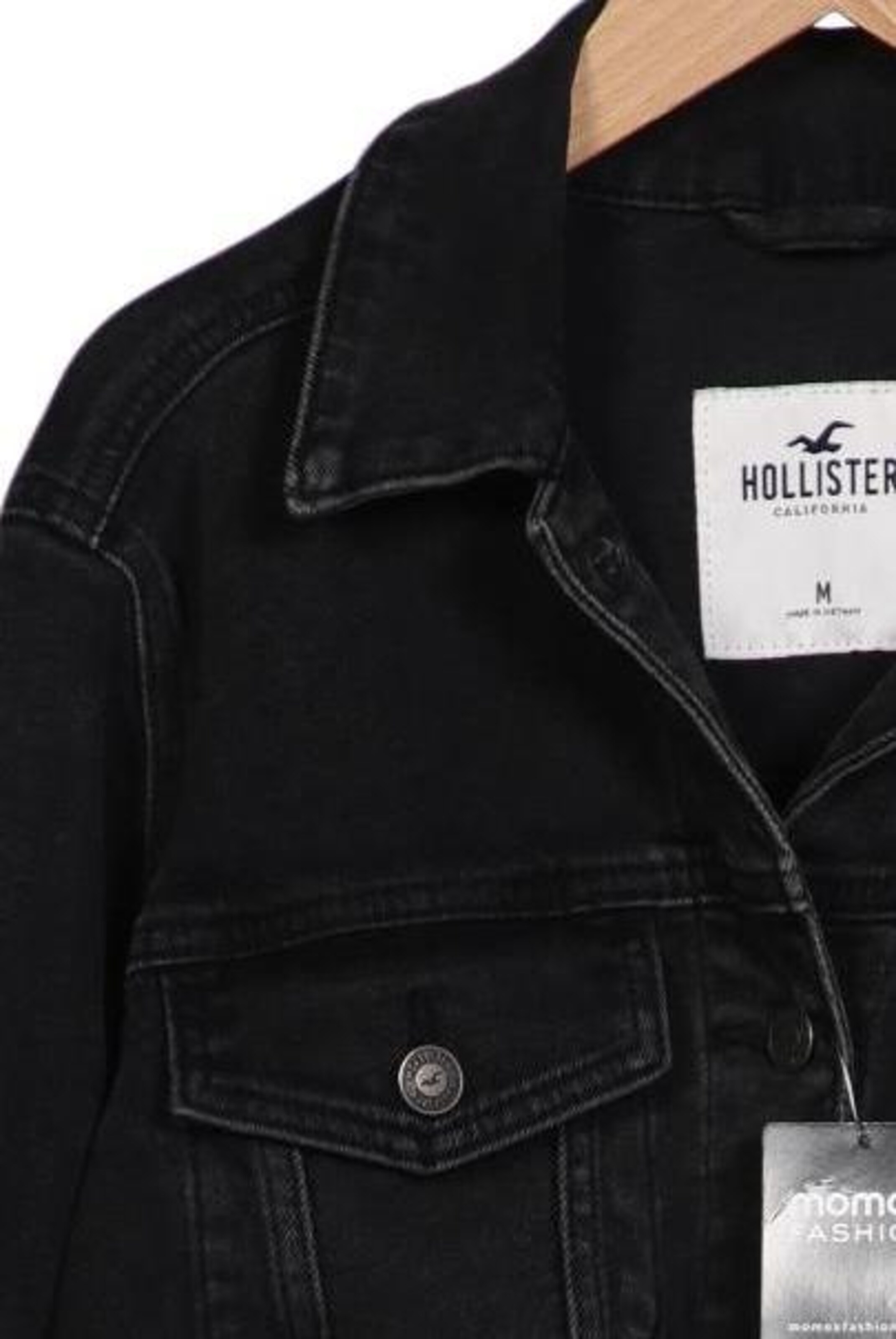 HOLLISTER Jacket & Coat in M in Black