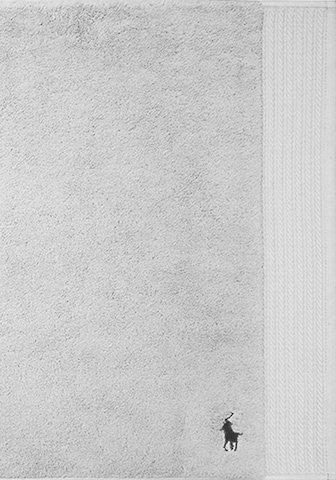 Ralph Lauren Home Towel 'PLAYER' in Grey