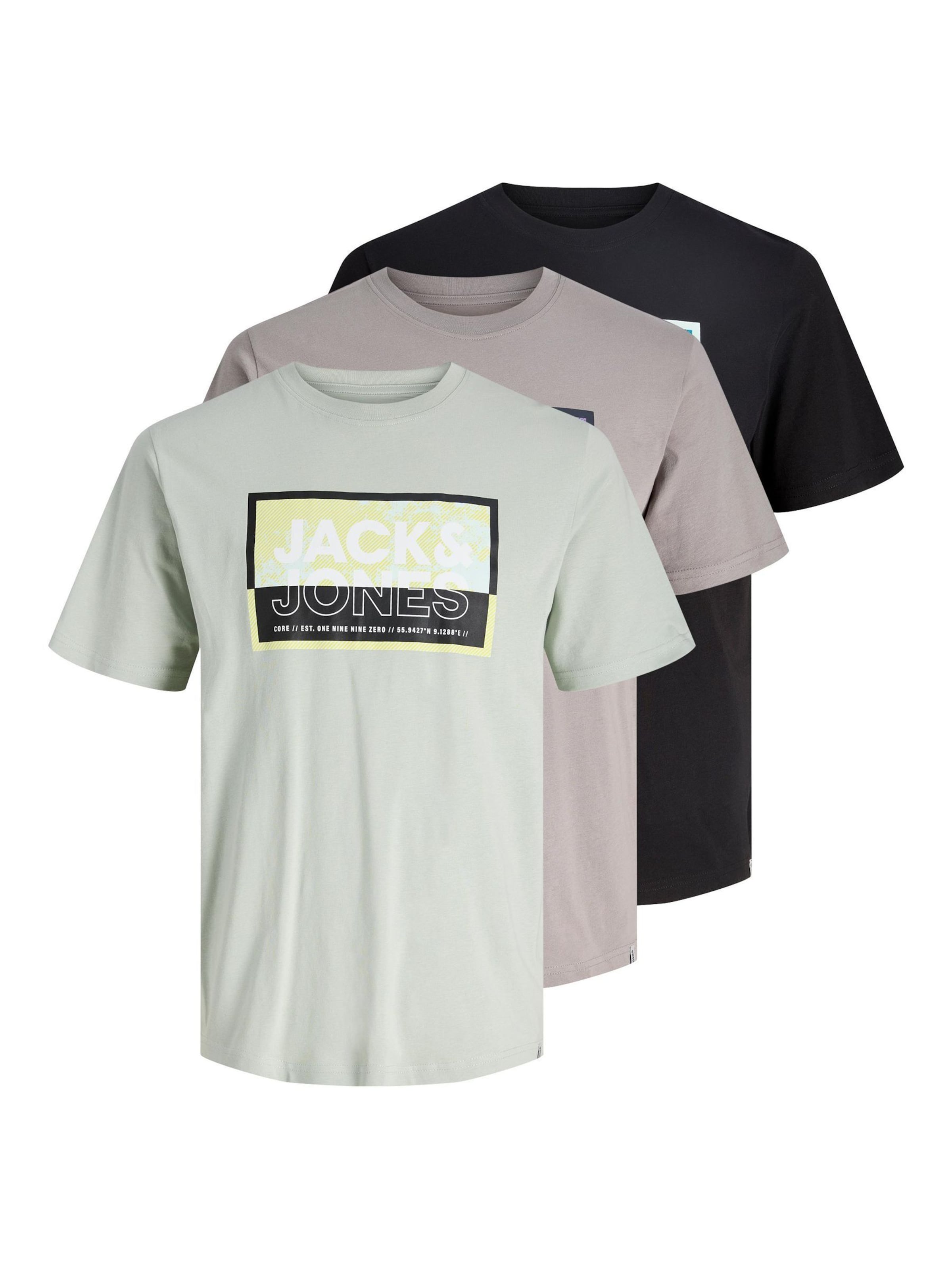 T-Shirt 'JCOLOGAN' JACK & JONES en gris : devant
