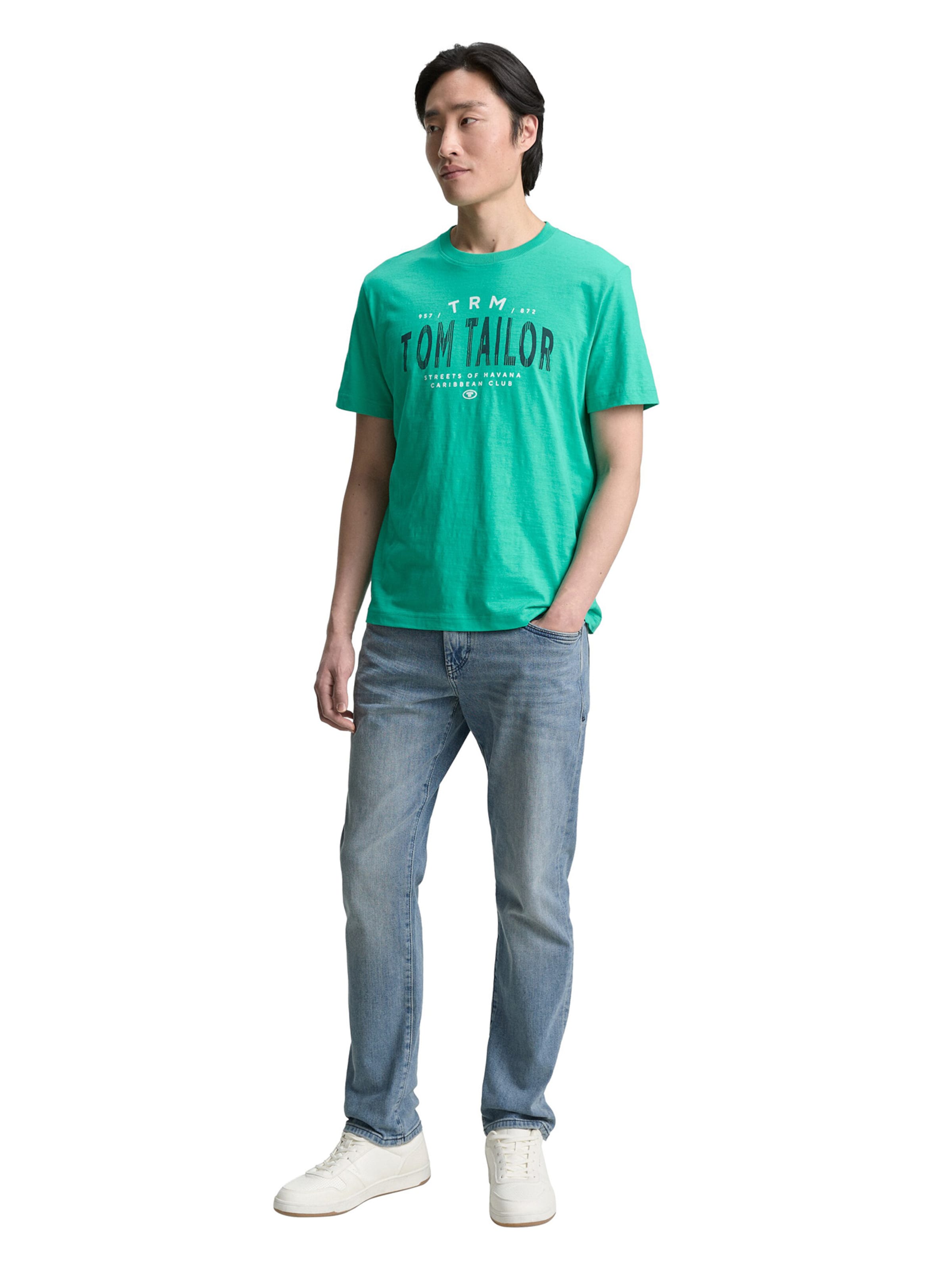 TOM TAILOR T-Shirt in Grün