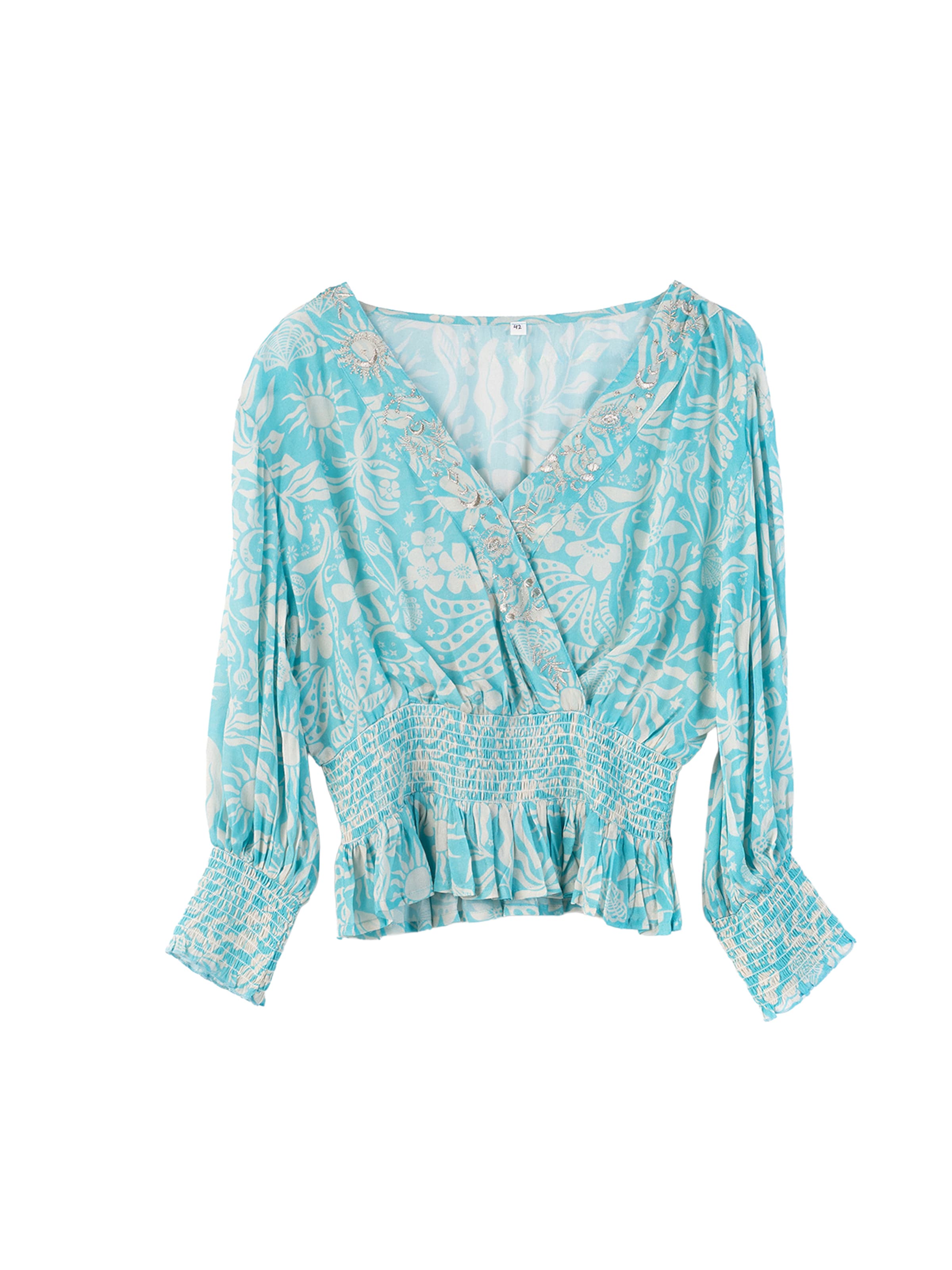 Camomilla Italia Blouse 'Biky' in Blue: front