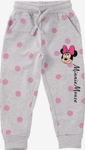 DISNEY Tapered Trousers 'Minnie Mouse' in Grey: front