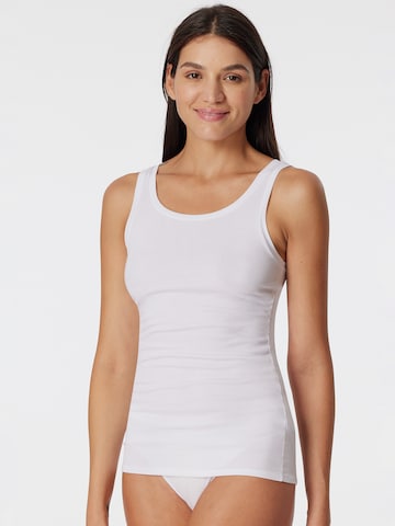 SCHIESSER Top ' Pure Rib ' in White: front