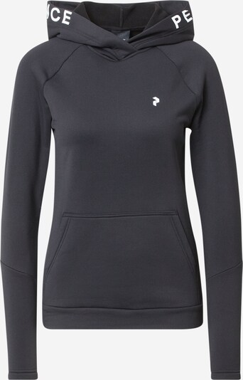 PEAK PERFORMANCE Athletic Sweatshirt 'Rider' in Black / White, Item view
