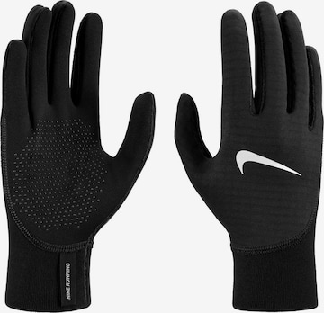 NIKE Athletic Gloves 'Pacer Sphere' in Black: front