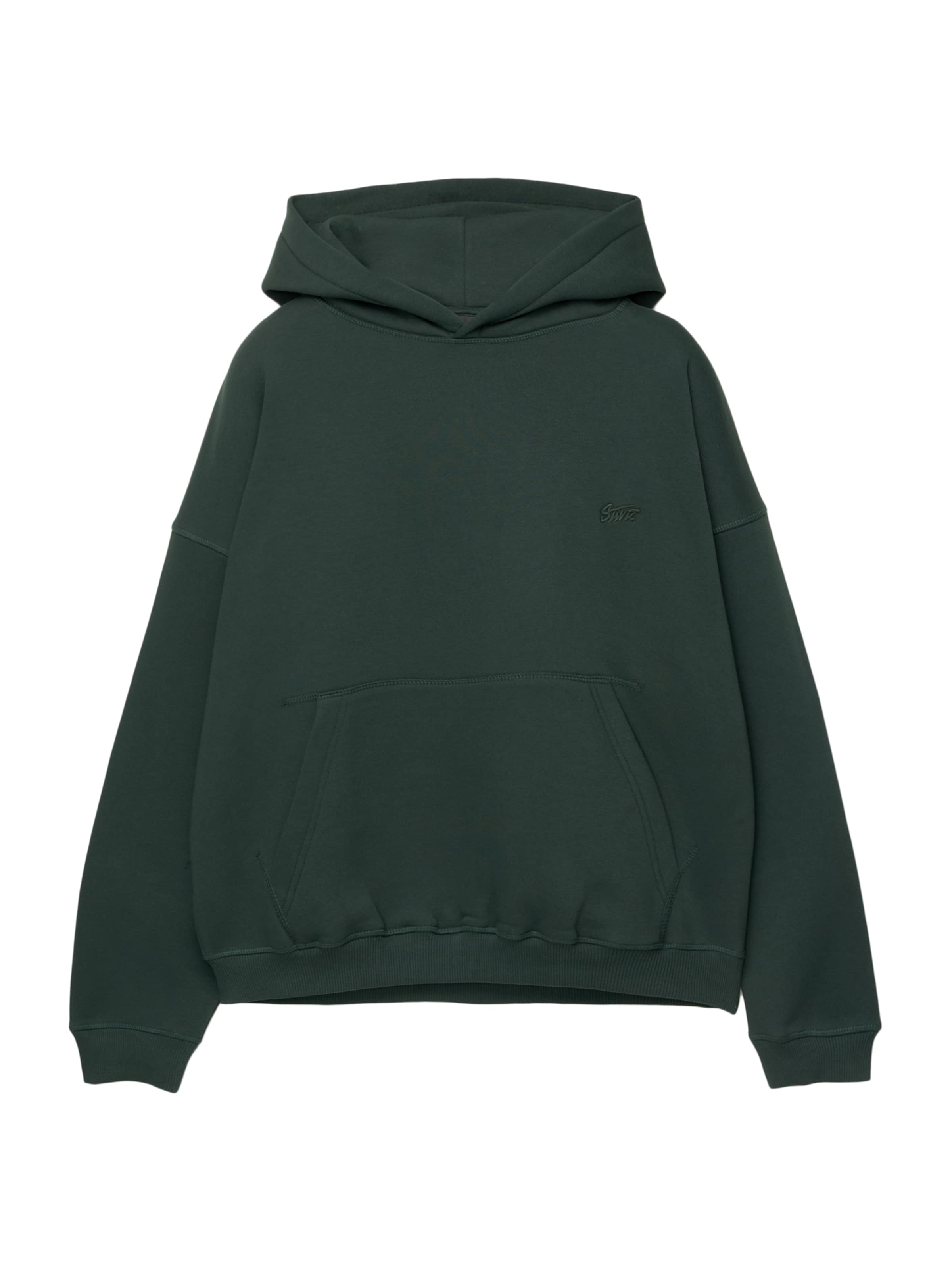 Pull&Bear Felpa 'STWD' in Verde Scuro ABOUT YOU