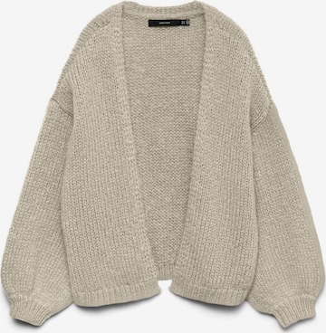 Vero Moda Curve Gebreid vest 'VMMaybe' in Beige: voorkant