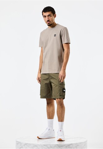 Weekend Offender T-Shirt 'Cannon Beach Badge' in Braun