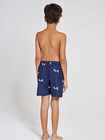 Shiwi Board Shorts 'Snoopy superrr doggg' in Blue