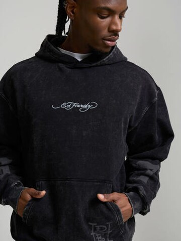 Sweat-shirt 'Flaming Tiger' Ed Hardy en noir