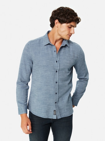 Mavi Regular fit Button Up Shirt in Blue: front