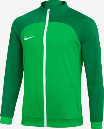 NIKE Athletic Jacket in Green: front