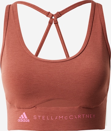 ADIDAS BY STELLA MCCARTNEY Bralette Sports Bra 'Truestrength Medium-Support' in Red: front