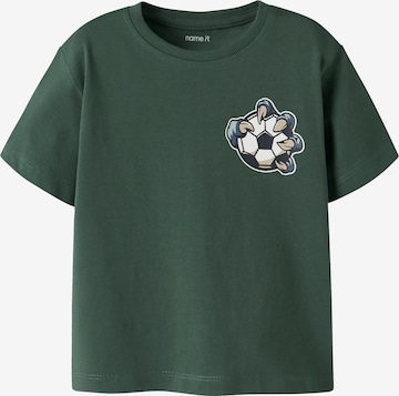žalia NAME IT Marškinėliai 'NMMVAGNO': priekis