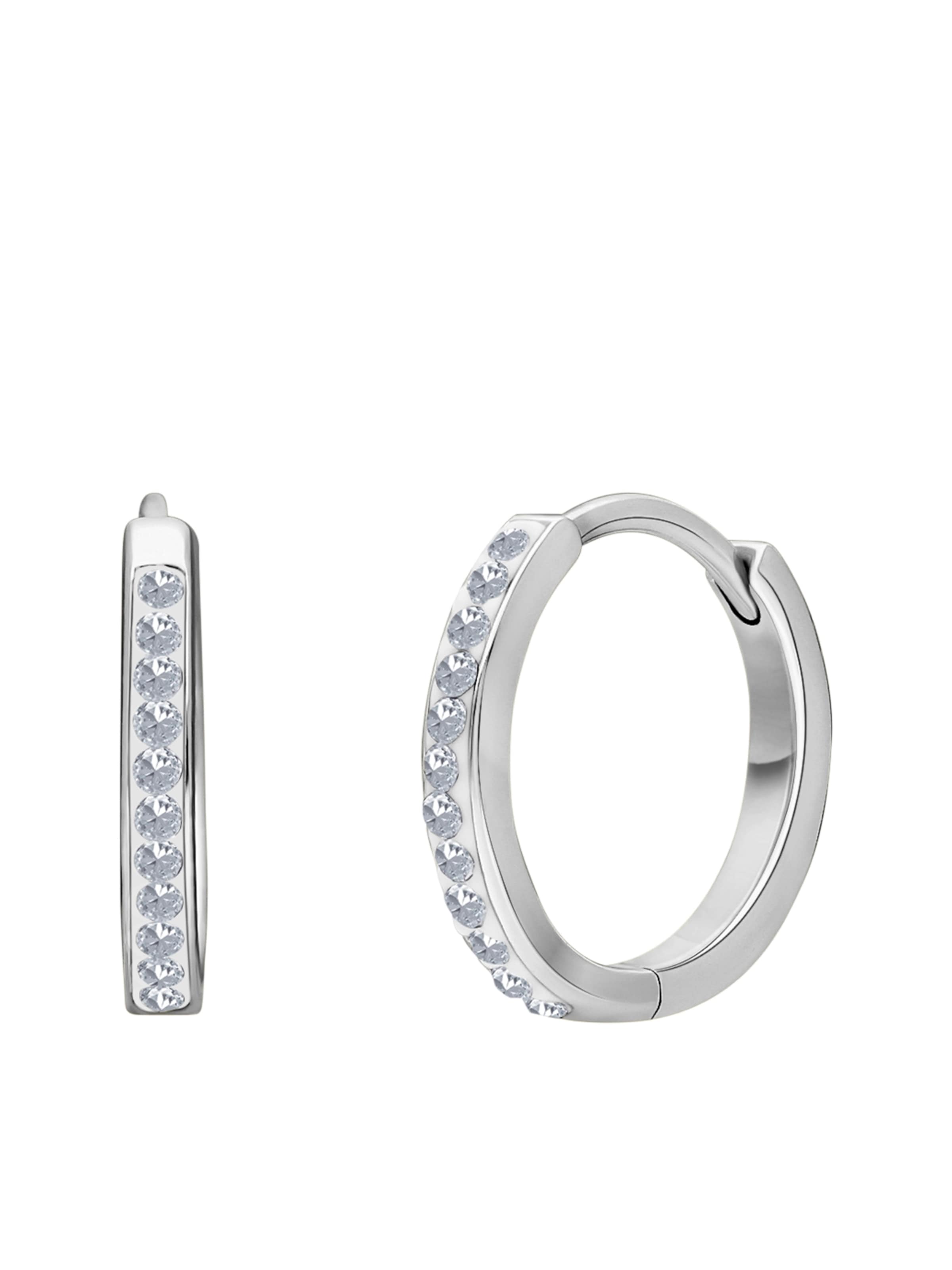 Lucardi Oorbellen in Zilver: voorkant