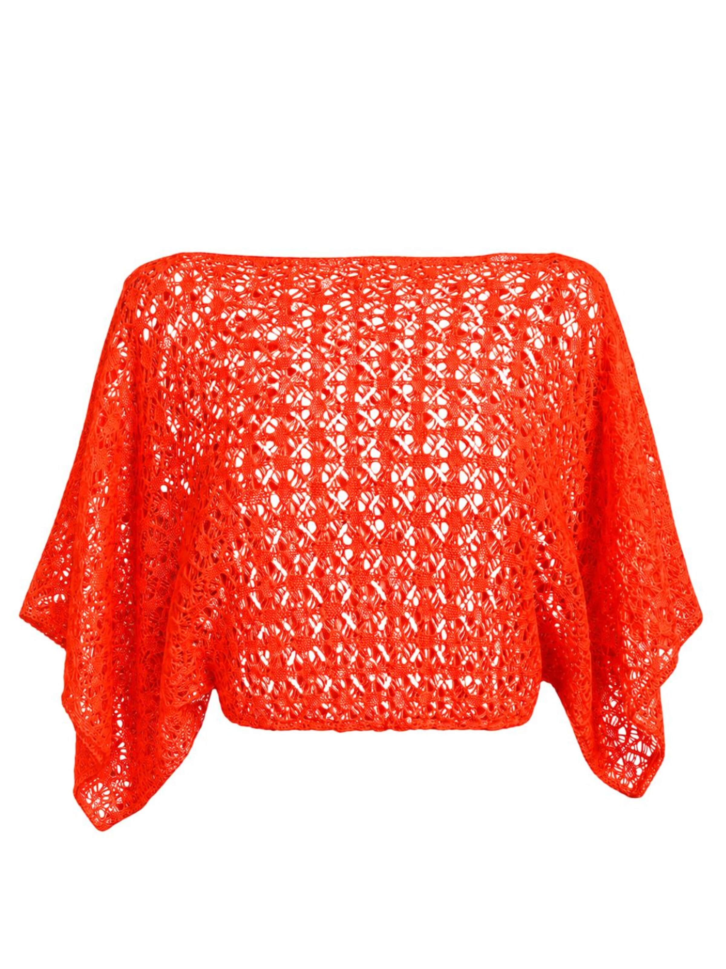 Süel knitwear - Top de punto 'Spider' en rojo: frente