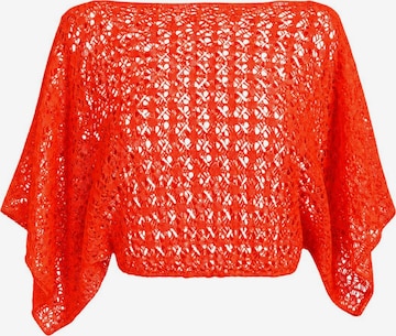 Süel knitwear - Top de punto 'Spider' en rojo: frente